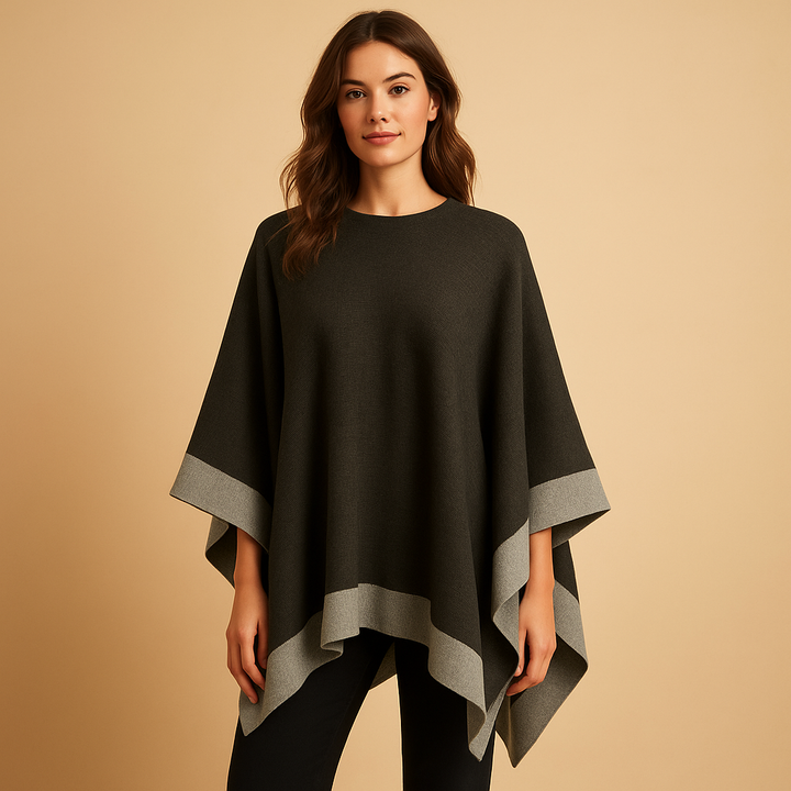 Aristea | Women's Soft Faux Cashmere Poncho 0