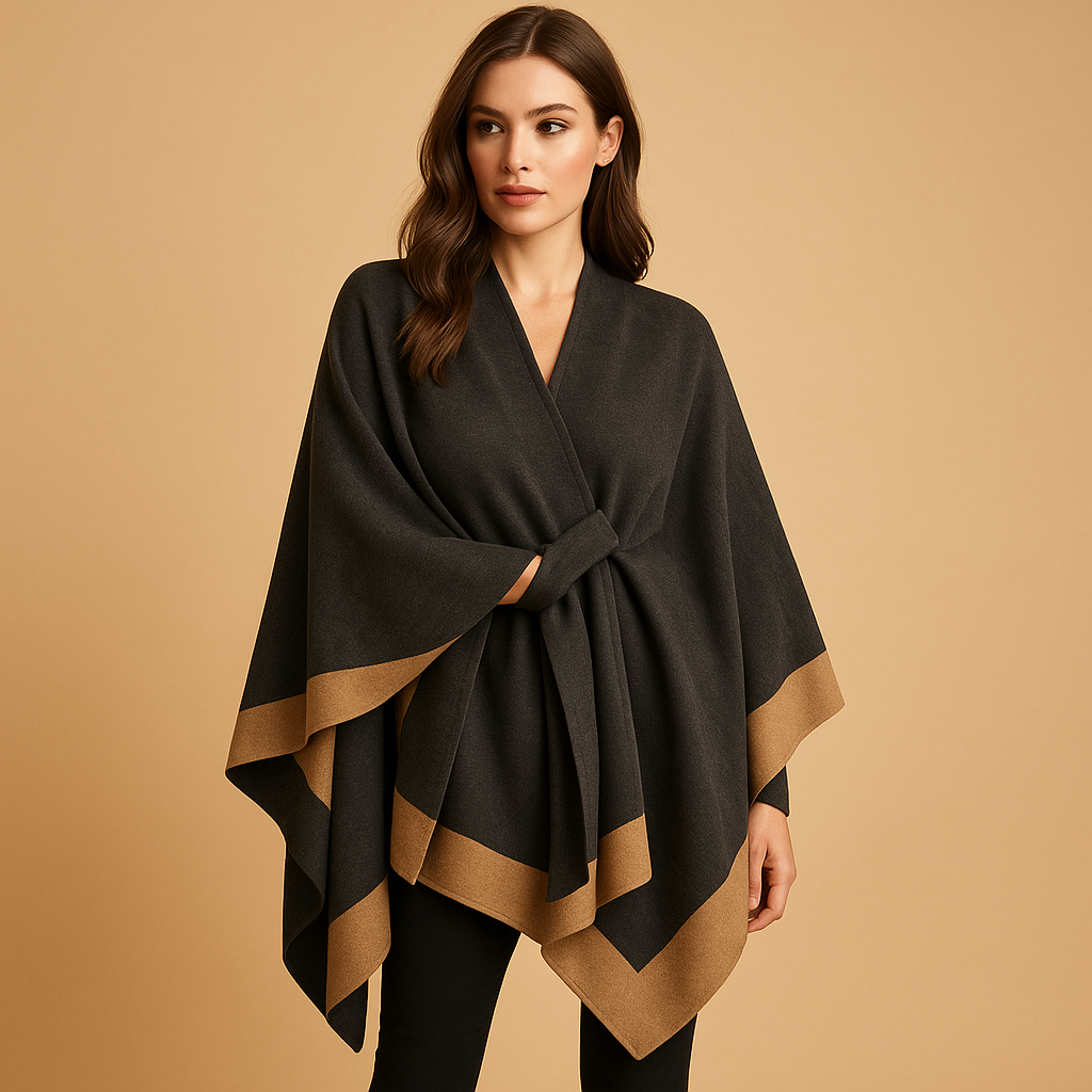 Aristea | Women's Soft Faux Cashmere Poncho 1