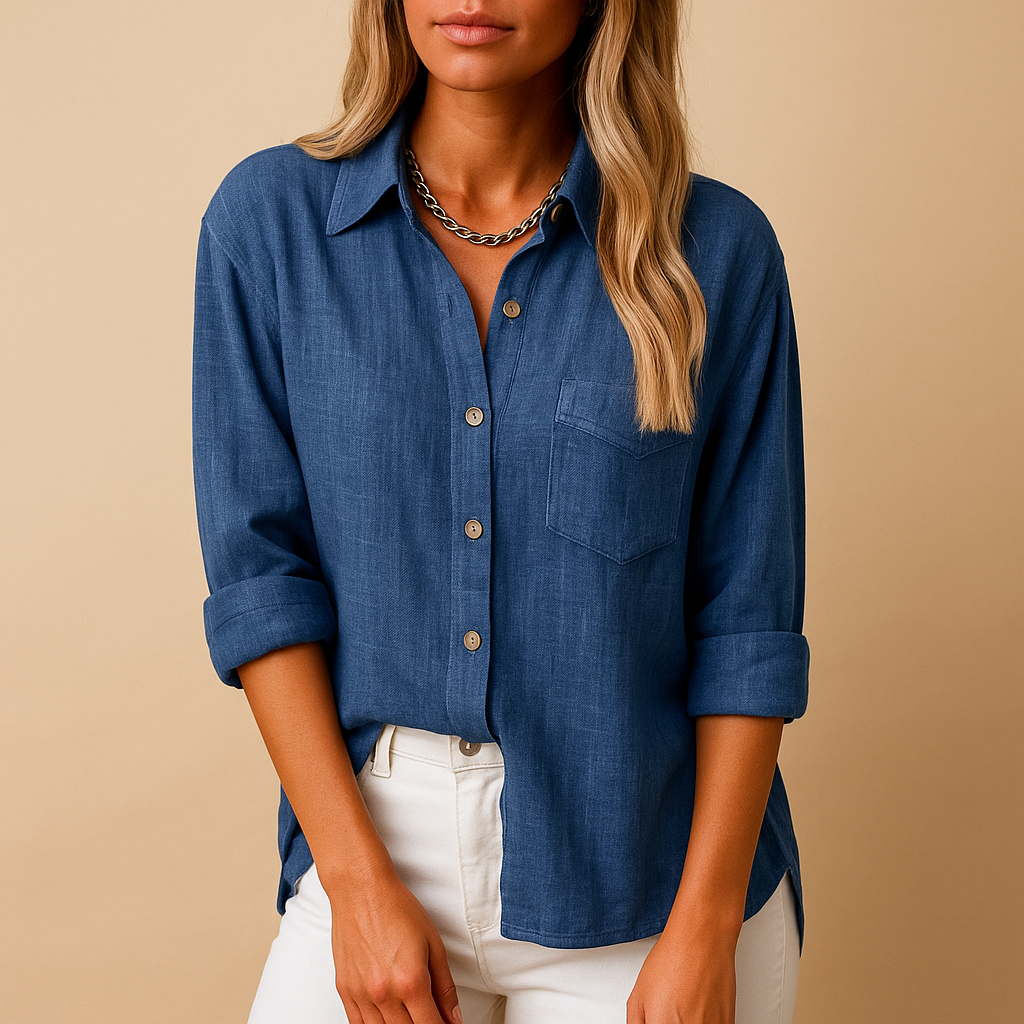 Clara | Women's Long Sleeve Blouse with Pockets 5