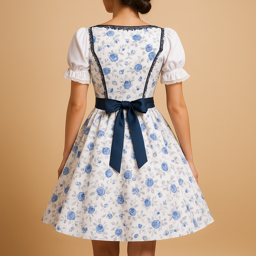 Clara | Women's Traditional Dirndl Dress with Lace Apron 3