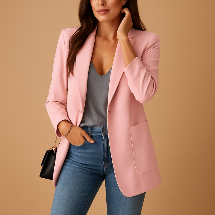 Elise | Women's Long Tailored Blazer 4