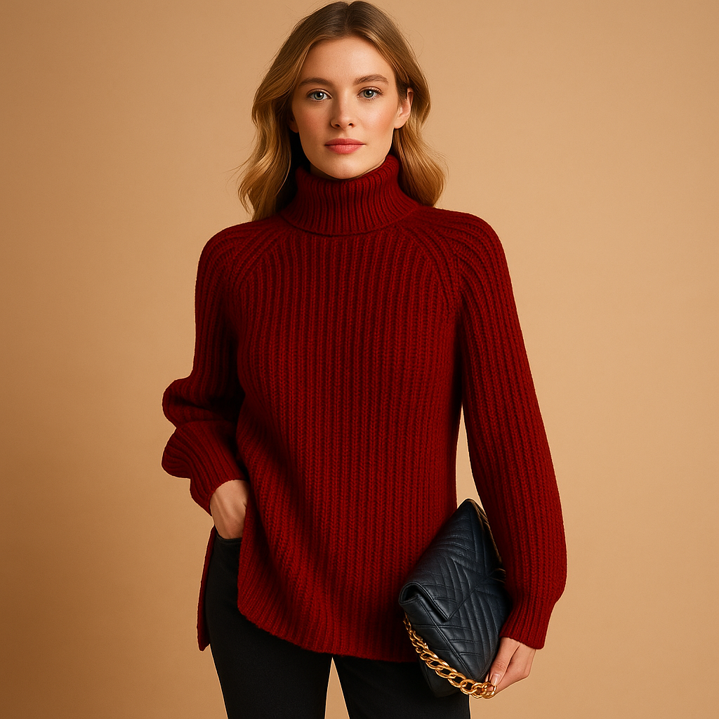 Fiona | Elegant Fit Soft Turtleneck Sweater for Women 1