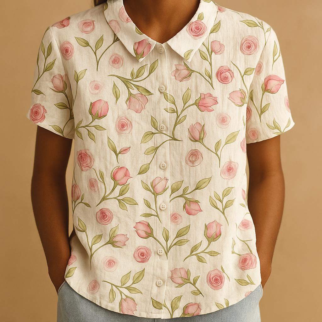 Hazel | Women's Floral Print Loose Blouse 1