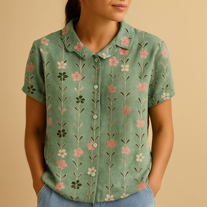Hazel | Women's Floral Print Loose Blouse 3