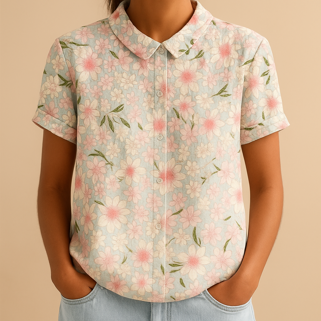 Hazel | Women's Floral Print Loose Blouse 4