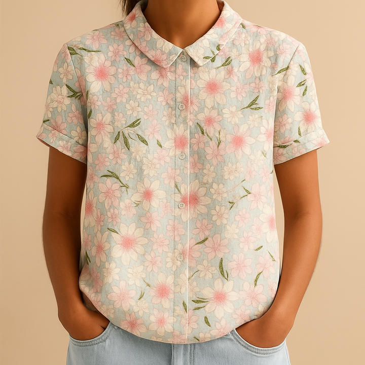Hazel | Women's Floral Print Loose Blouse 4