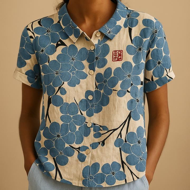 Hazel | Women's Floral Print Loose Blouse 5