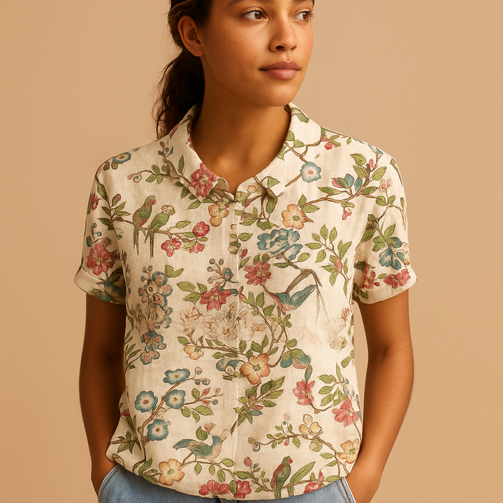 Hazel | Women's Floral Print Loose Blouse 6