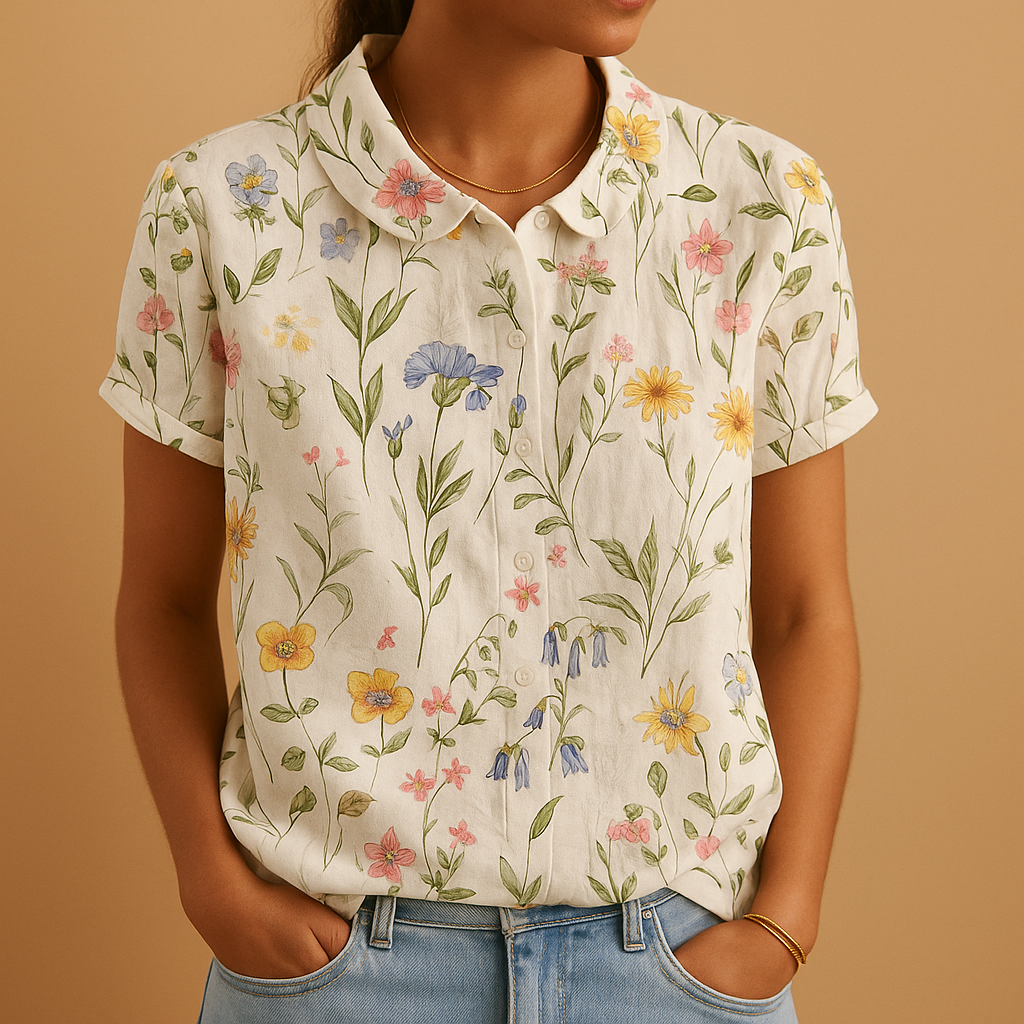 Hazel | Women's Floral Print Loose Blouse 8