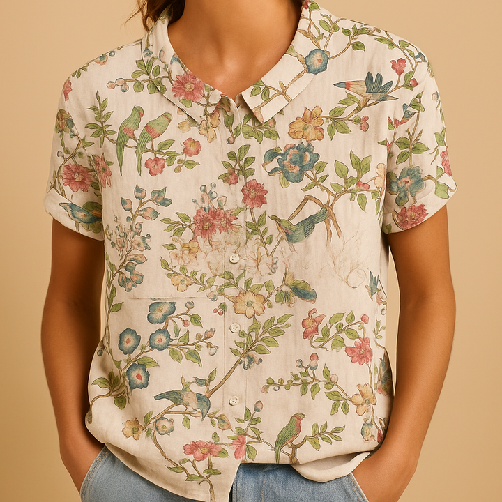 Hazel | Women's Floral Print Loose Blouse 9