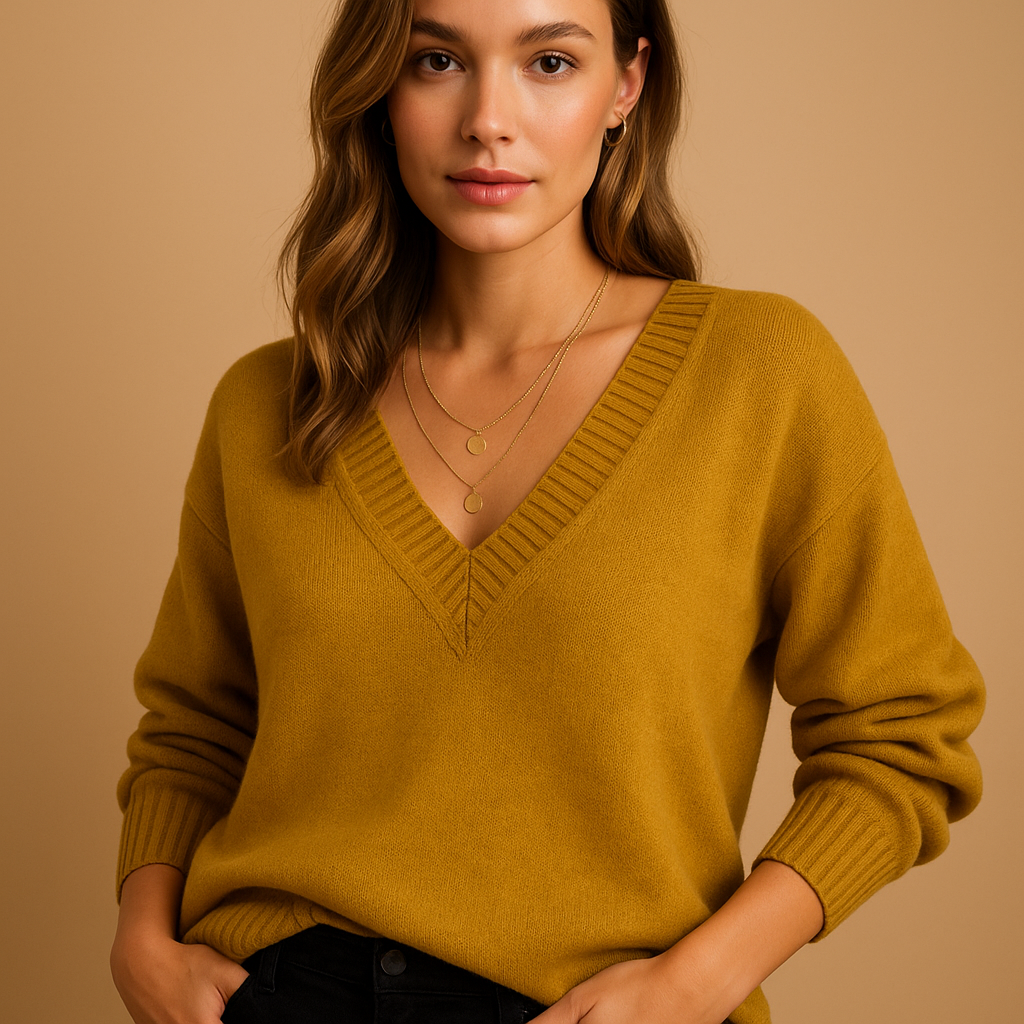 Joelle | Women's Casual V-Neck Knitted Sweater 5