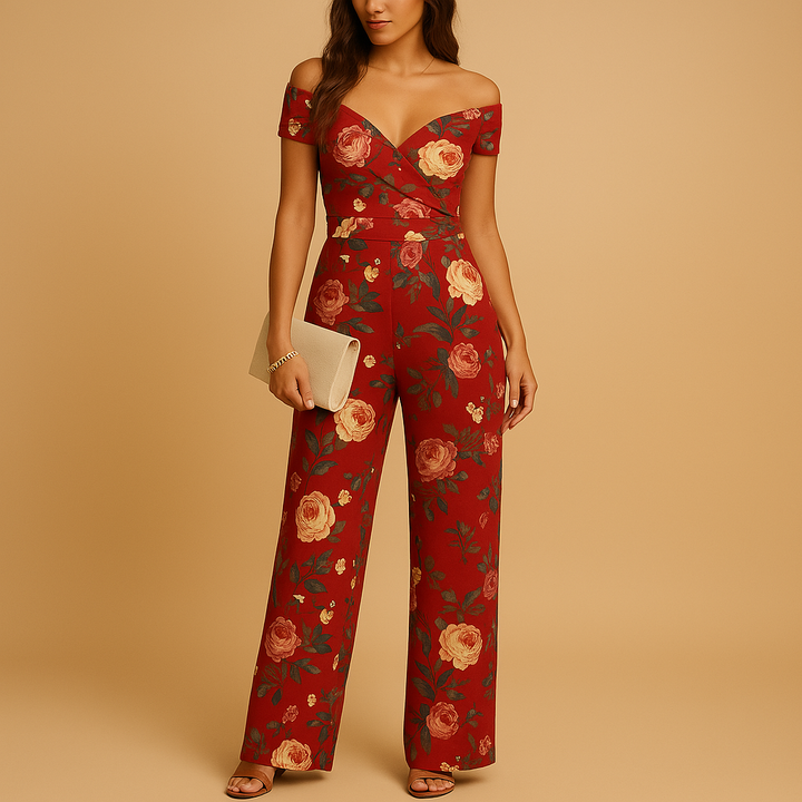 Juliette | Elegant Off-Shoulder Floral Jumpsuit for Women 2