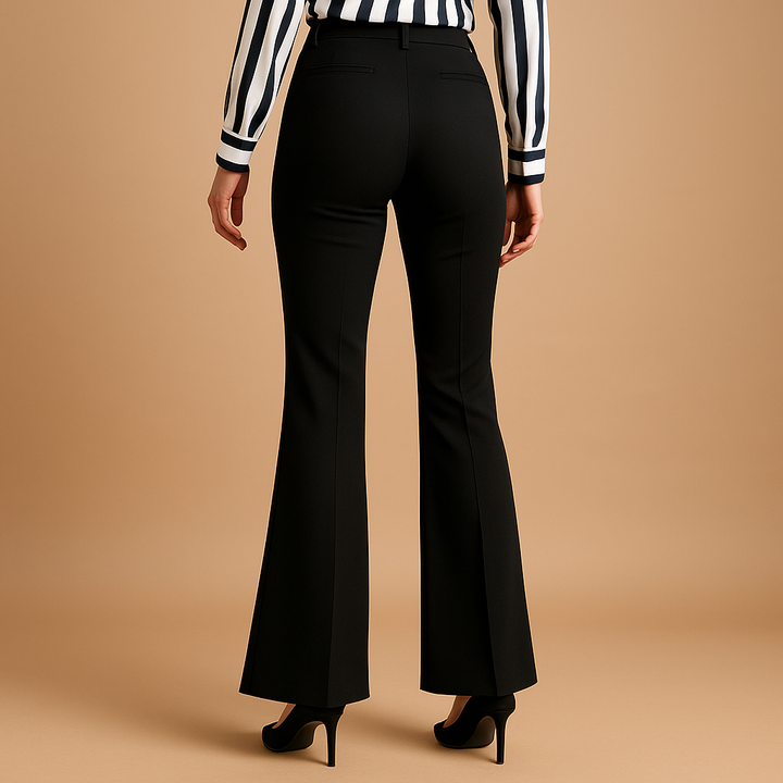 Renata | Women's High-Waisted Flared Trousers with Elegant Silhouette 2